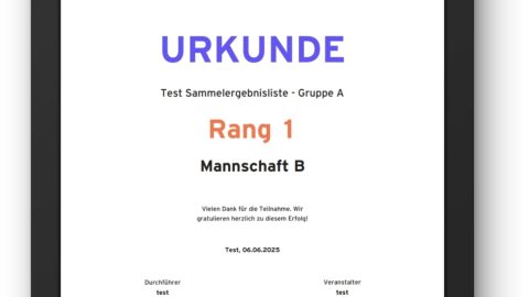Urkunden mit einem Klick erstellen Urkunden mit einem Klick erstellen